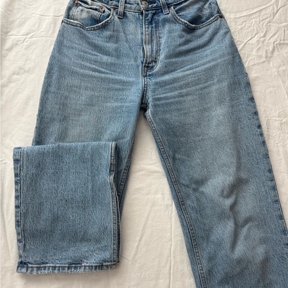 Abercrombie & Fitch Light Blue Straight Leg Jeans